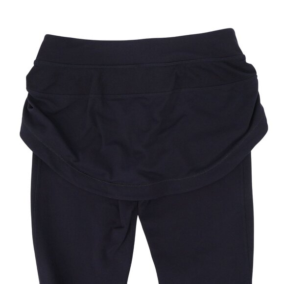 Lululemon Steadfast Crop Skirted Leggings Navy Blue Silver Zippers 6 - Picture 7 of 8